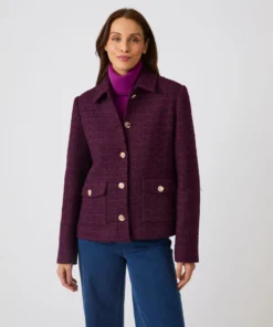 Veste effet tweed