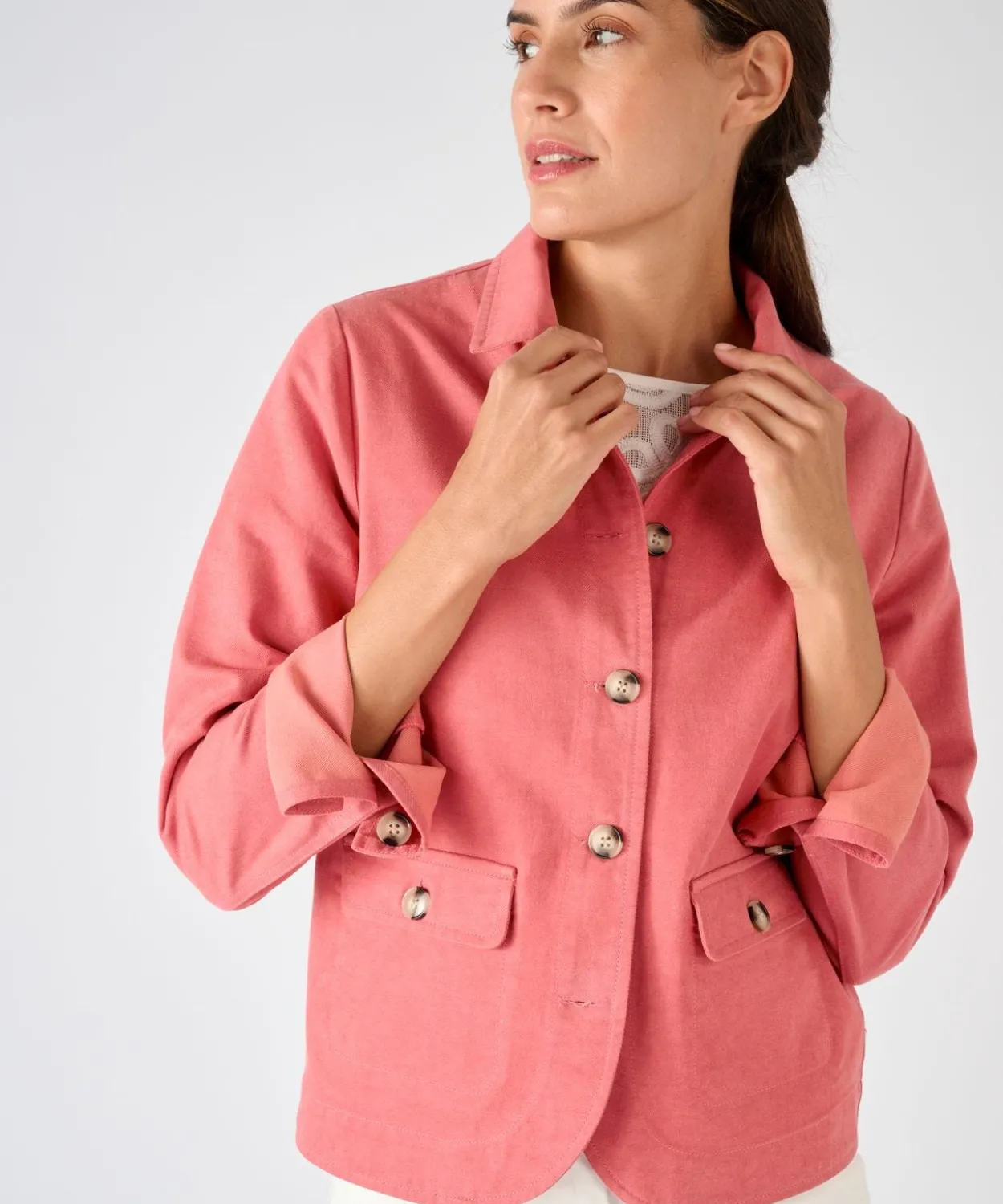 Veste mélange Lyocell Tencel(TM) et coton