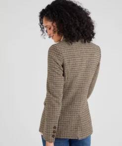 Veste motif pied-de-poule