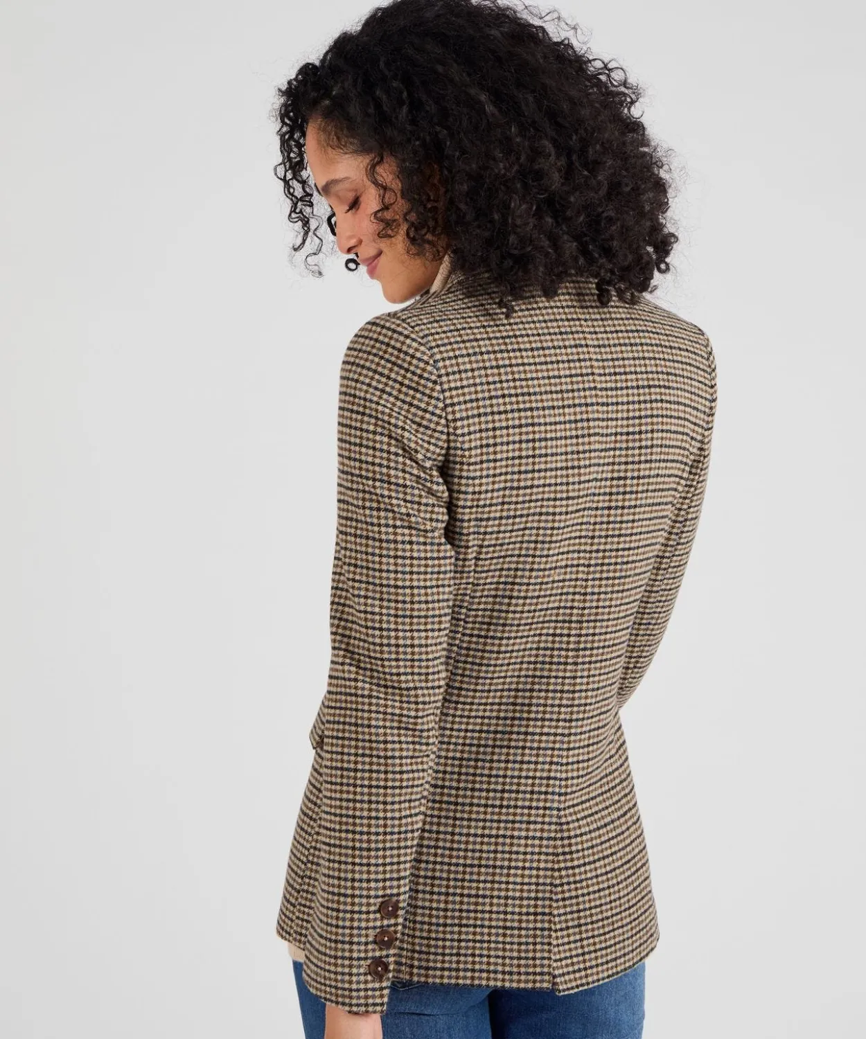 Veste motif pied-de-poule