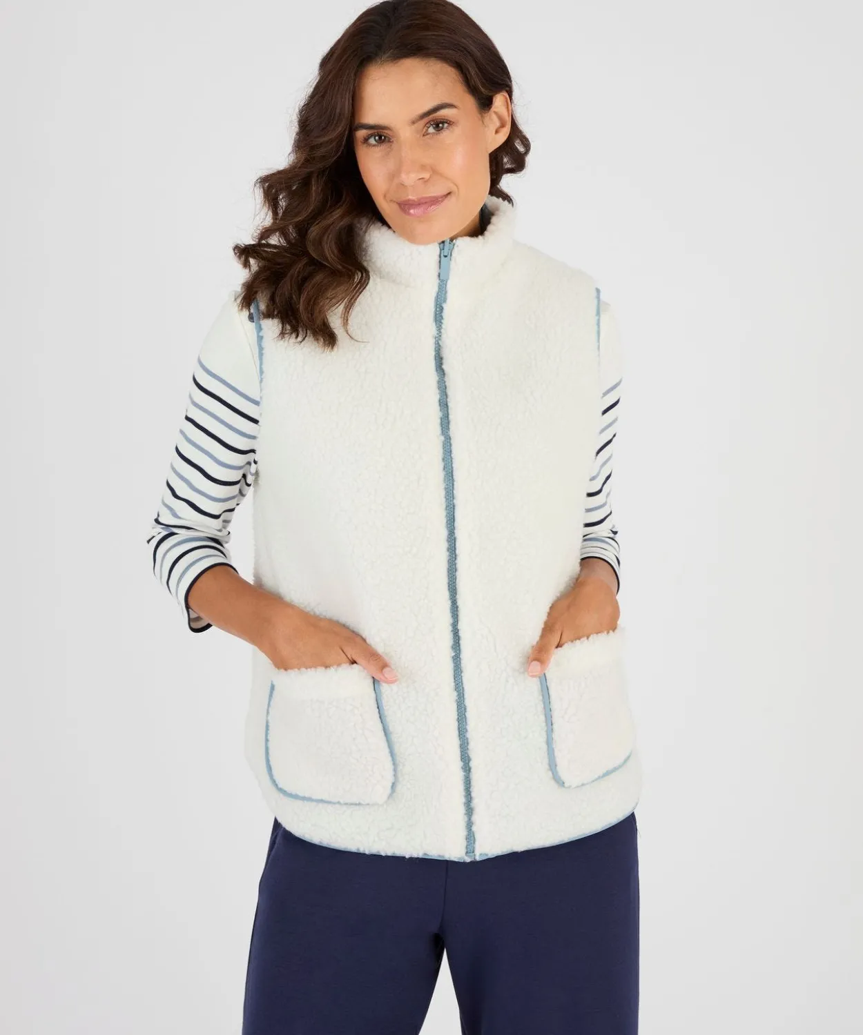 Veste sans manches réversible