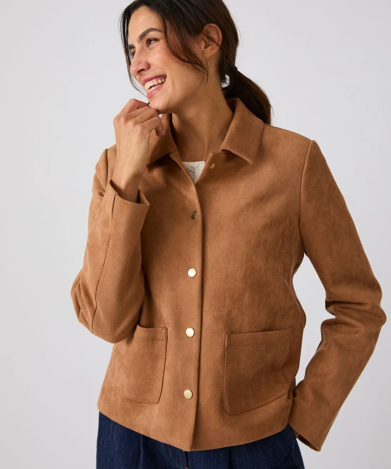 Veste suédine