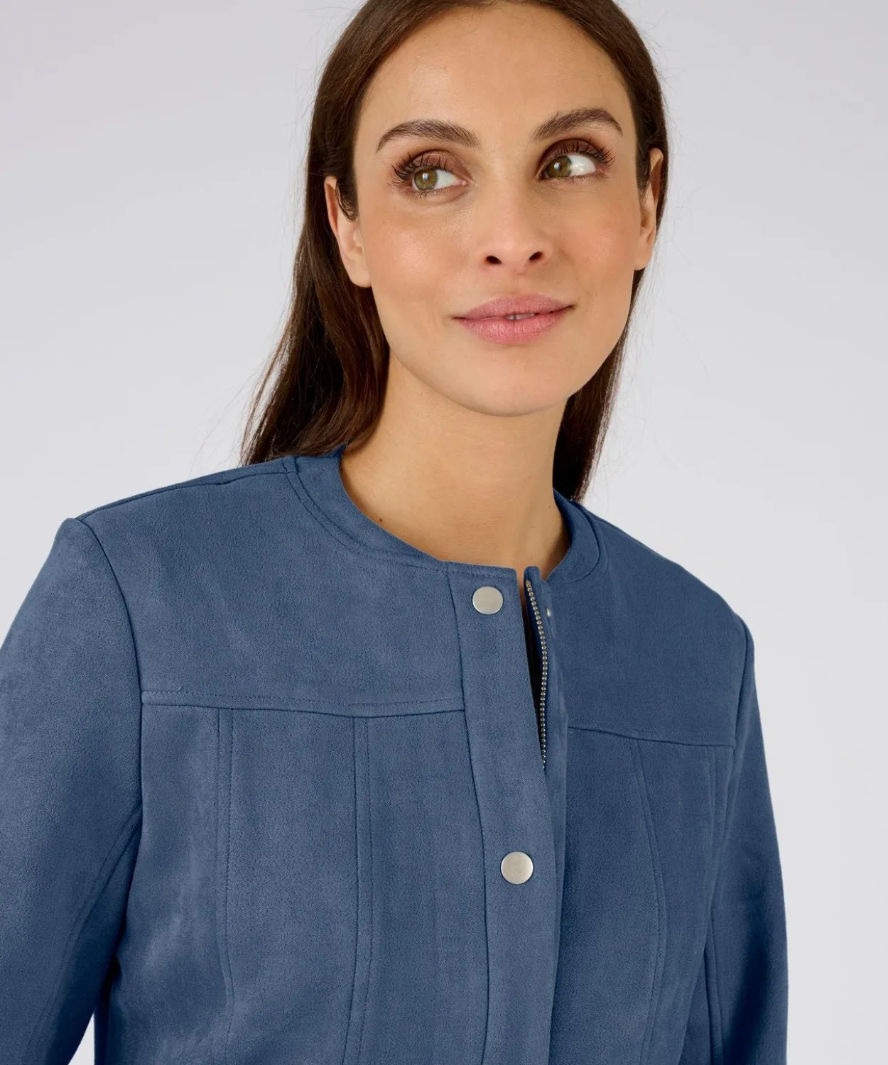 Veste suédine stretch